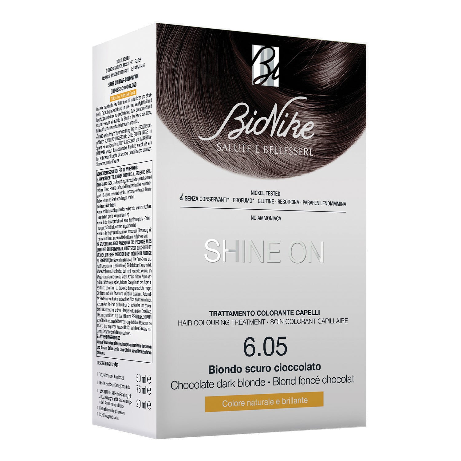 Bionike Shine On Tintura Capelli Colore 6.05 Biondo Scuro Cioccolato