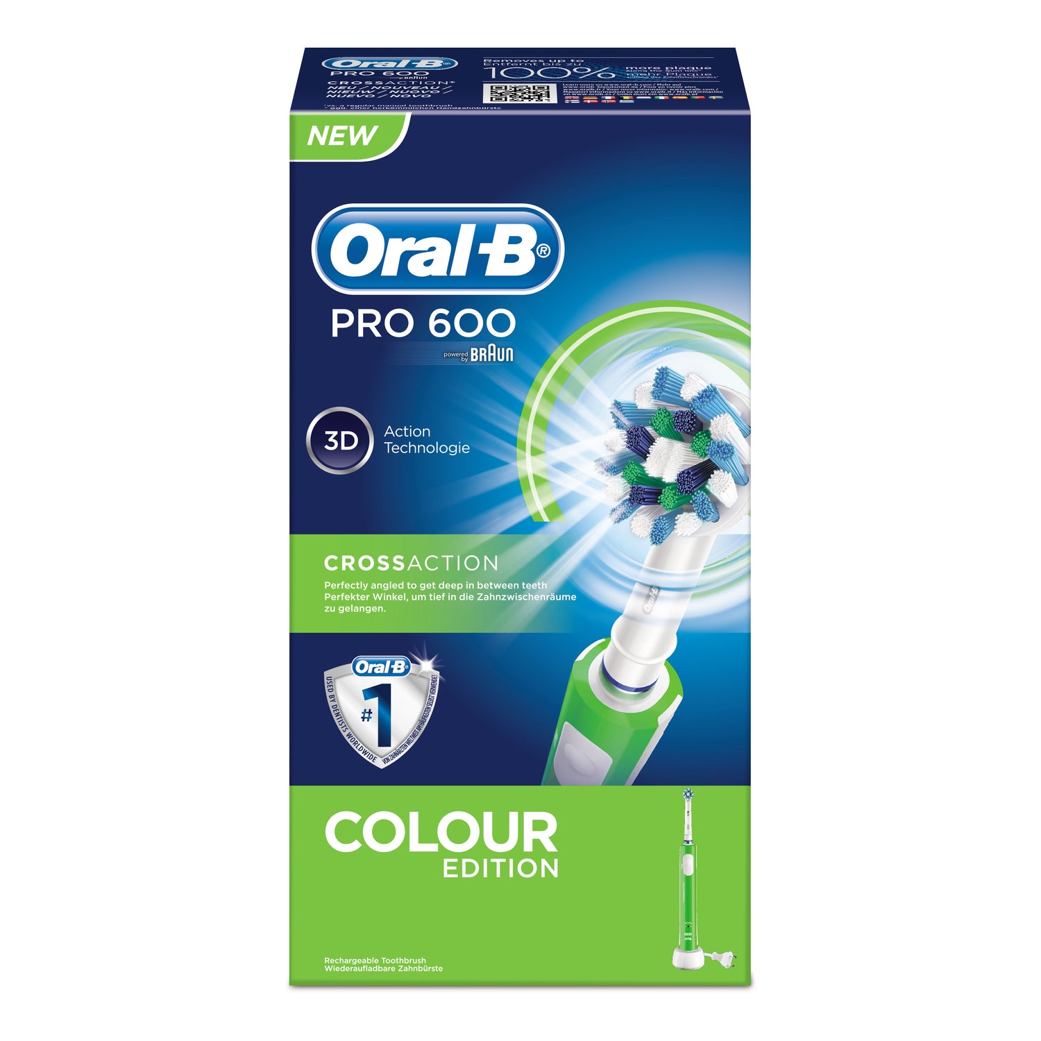Oralb Pc 600 Verde Crossaction Spazzolino Elettrico