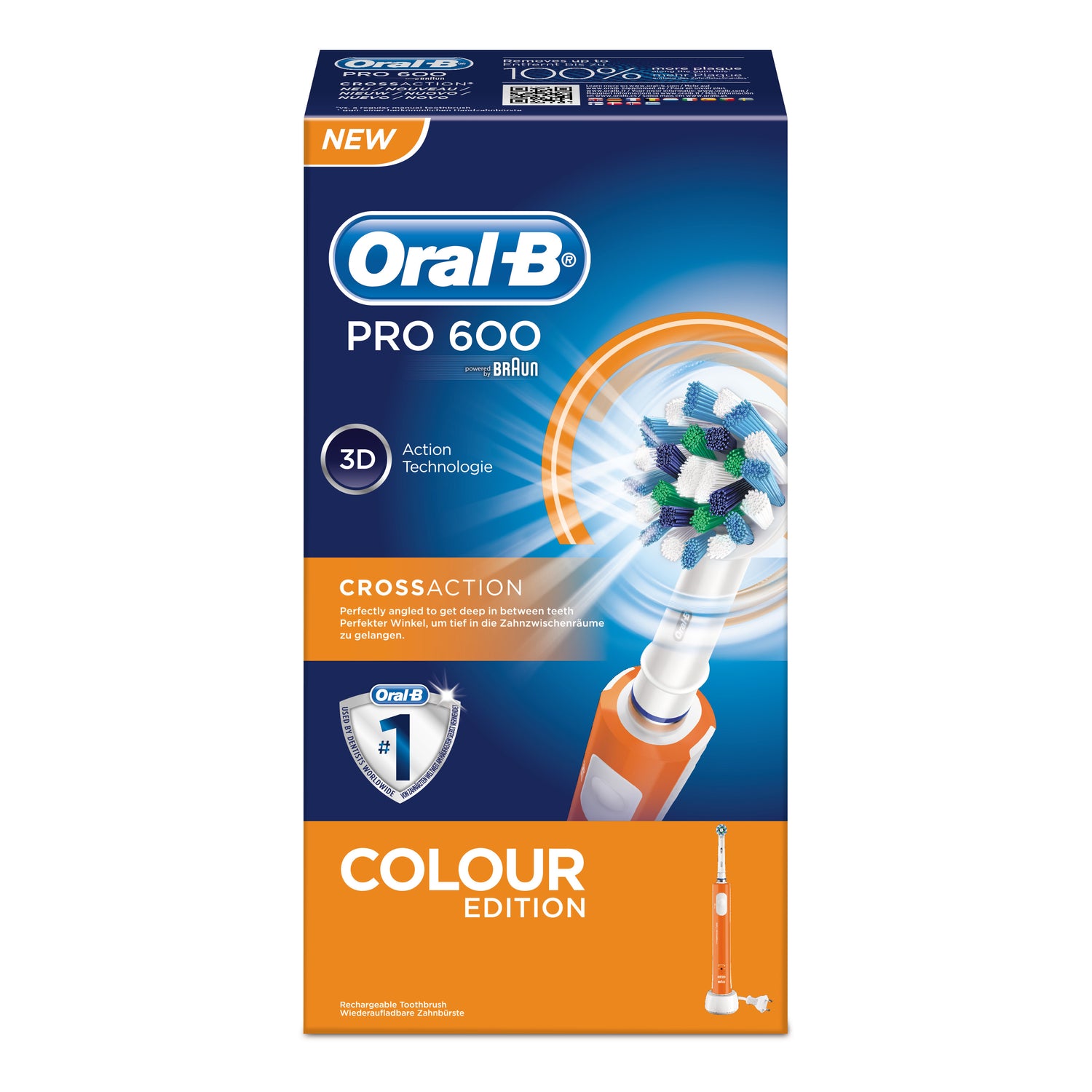 Oralb Spazzolino Elettrico Pc 600  Crossaction Arancio
