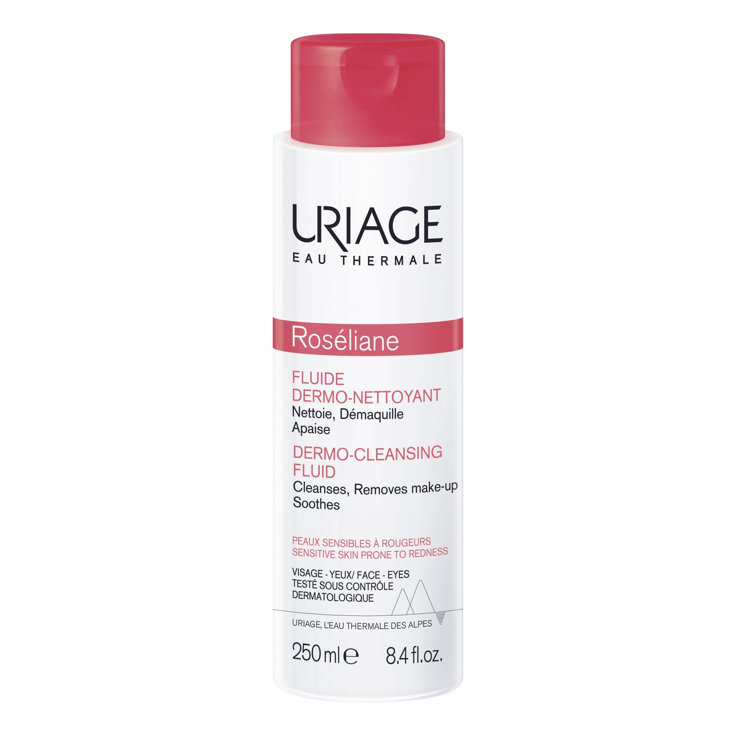 Uriage - Roseliane Fluido Dermodetergente Struccante Lenitivo Viso Ed Occhi 250ml