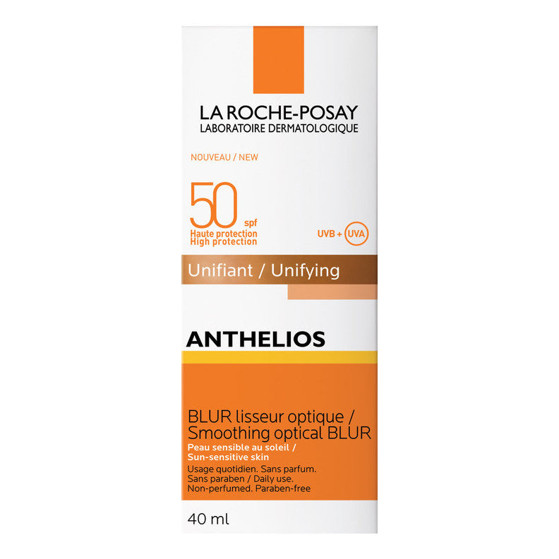 La Roche Posay Anthelios SPF50+ Crema Solare Blur Levigante Ottico Uniformante Protezione Molto Alta Colore Rosè 50 ml  