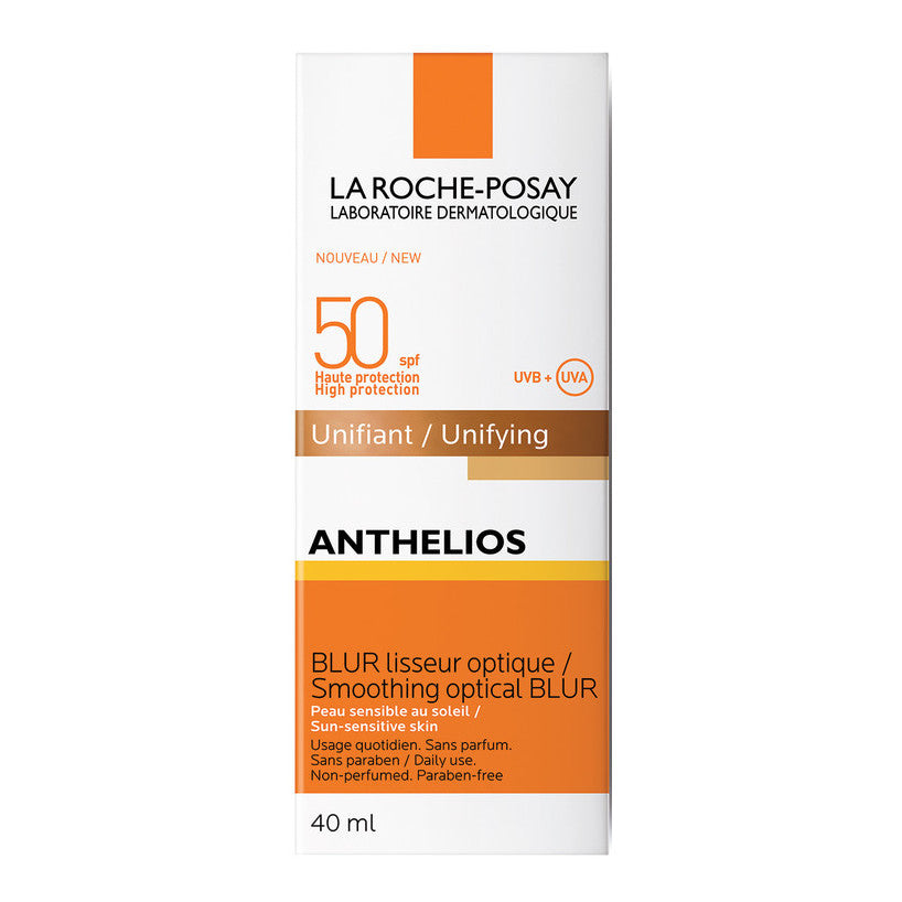 La Roche Posay Anthelios SPF50+ Crema Solare Blur Levigante Ottico Uniformante Protezione Molto Alta Colore Dorè 50 ml