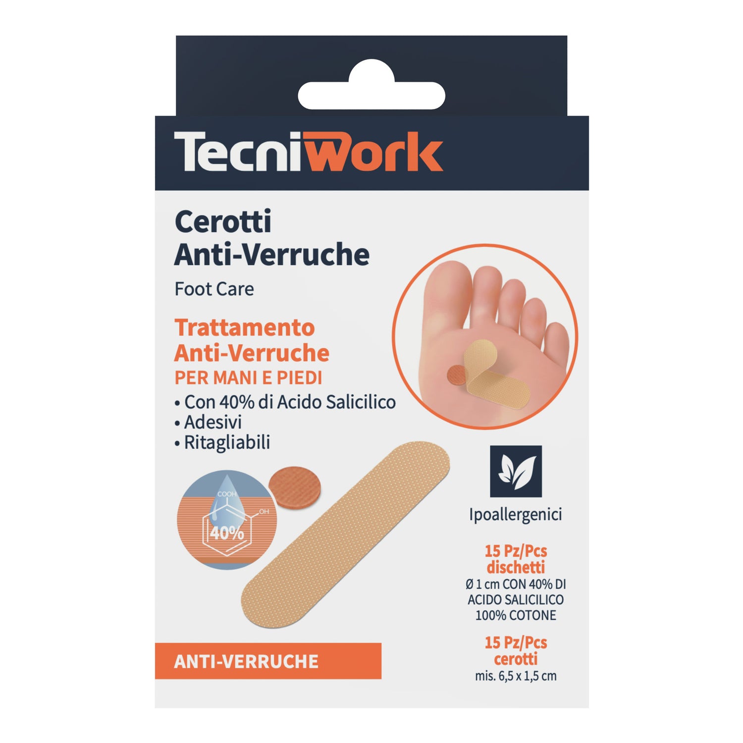 CEROTTO ANTIVERRUCHE PIED15+15