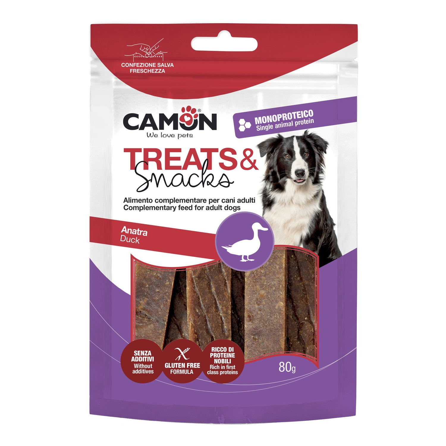 SOFT DUCK STRIPS 80G 14PZ