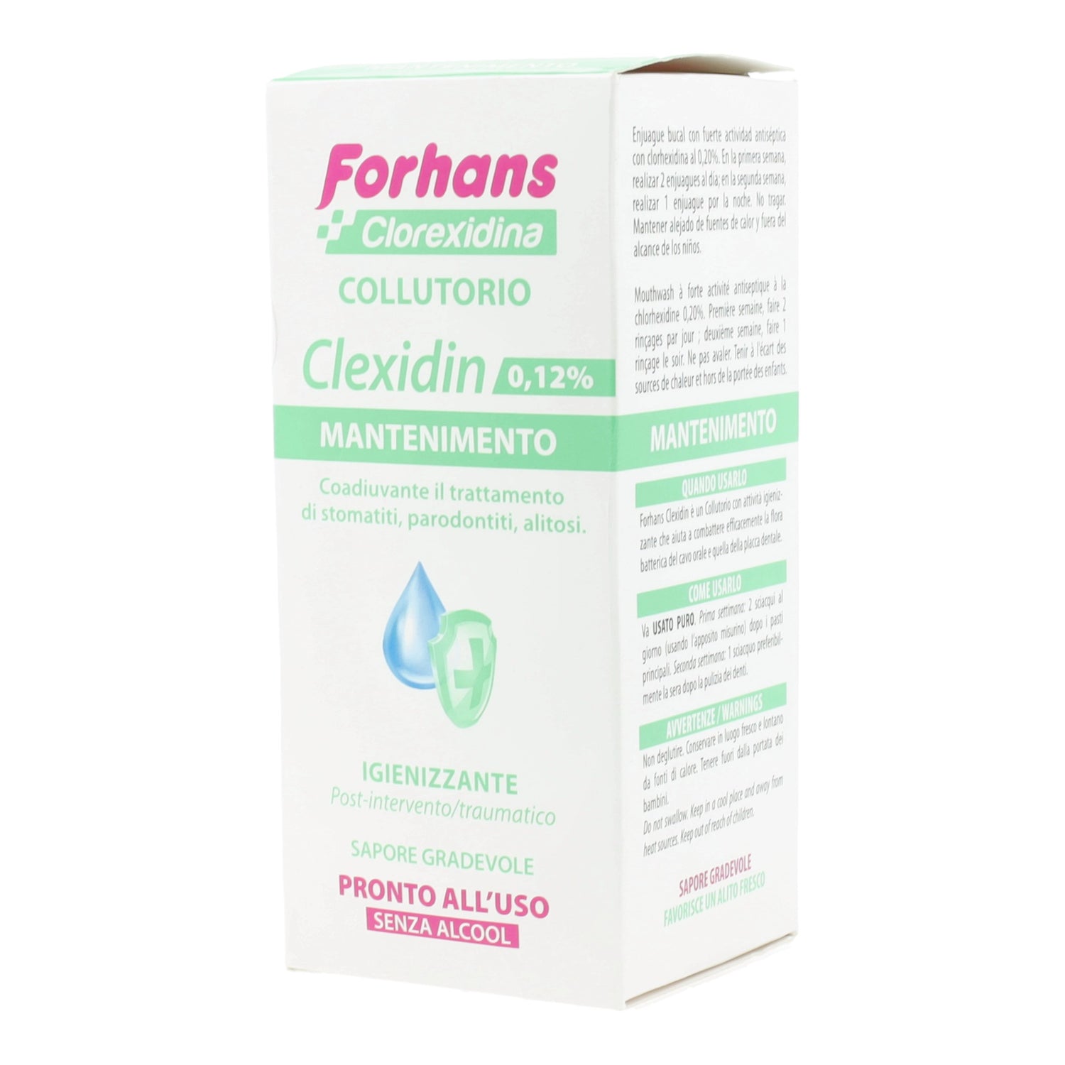 FORHANS CLEXIDIN 0,12 S/ALCOOL