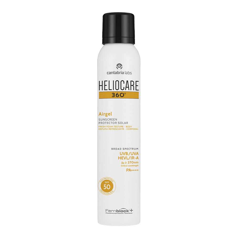 Heliocare 360 Airgel Spf50+ Protezione Solare Corpo Con Texture In Gel Ultraleggero In Schiuma 200ml