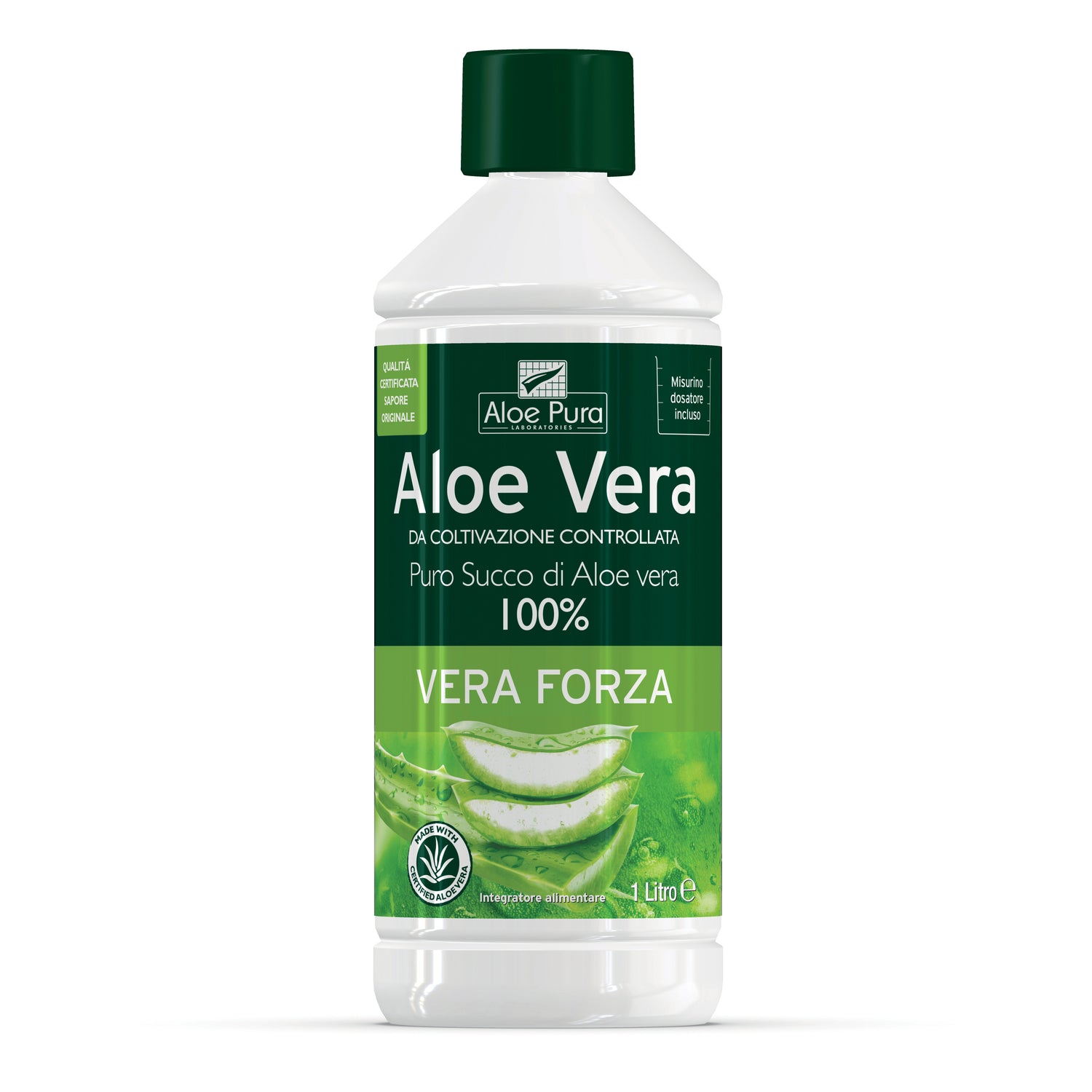Optima Aloe Pura - Aloe Vera Forza Puro Succo 100% 1000ml