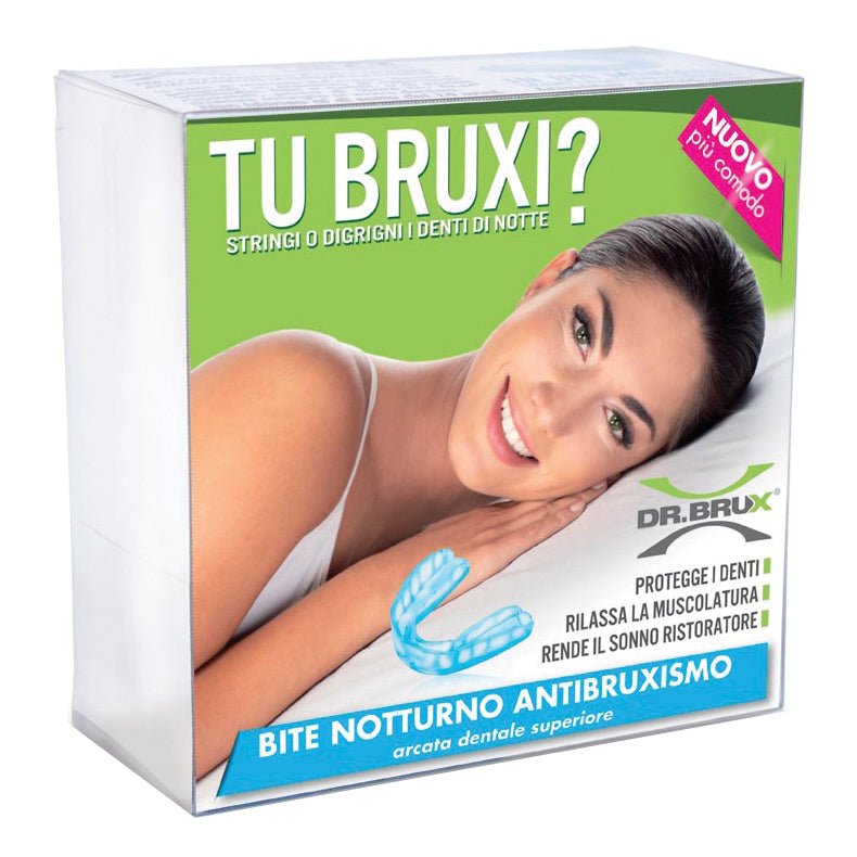 Dr Brux Bite Antibruxismo Notte Superiore Azzurro