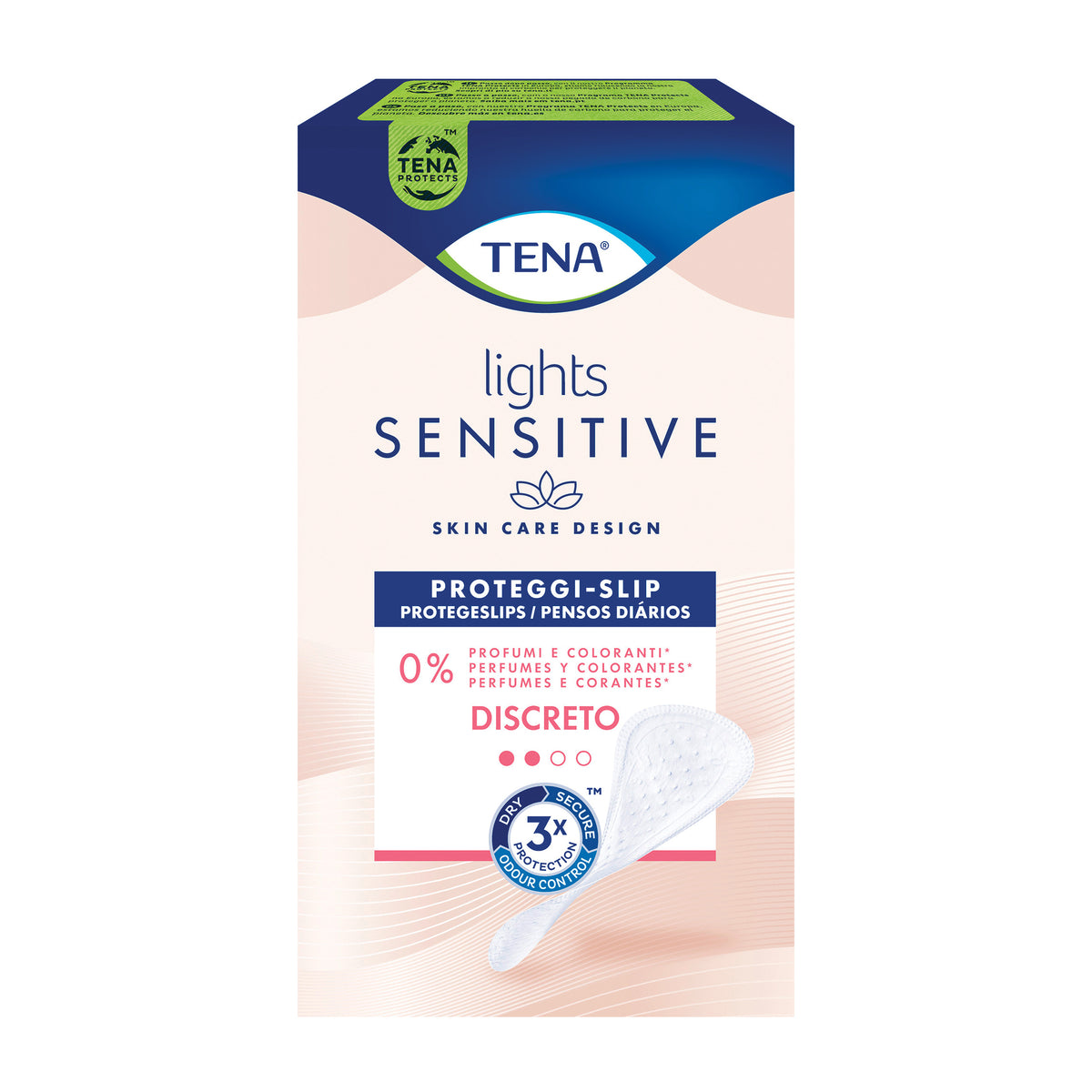 Tena Lights Sensitive Discreto Proteggi Slip - Perdite Urinarie Leggere 28 Pezzi  