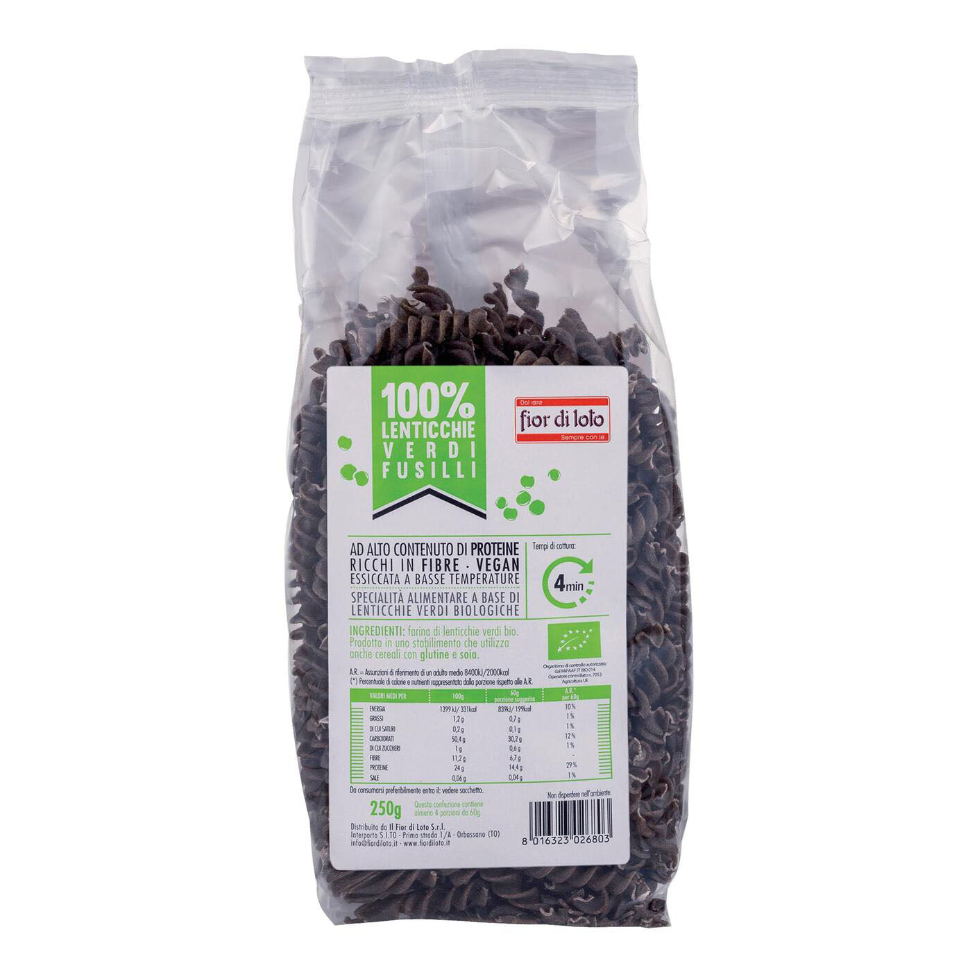 FUSILLI LENTICCHIE VERDI BIO