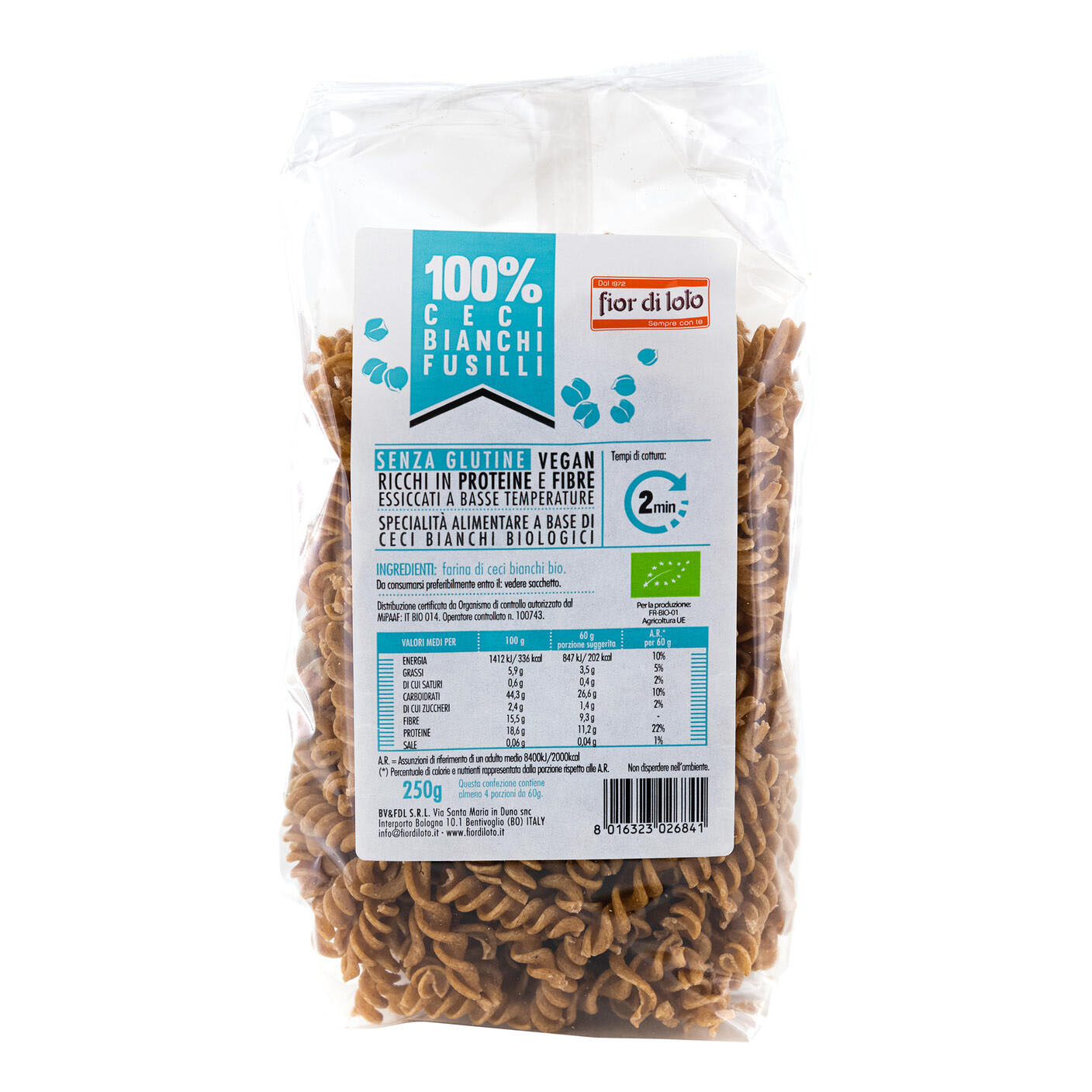 FUSILLI CECI BIANCHI BIO 250G