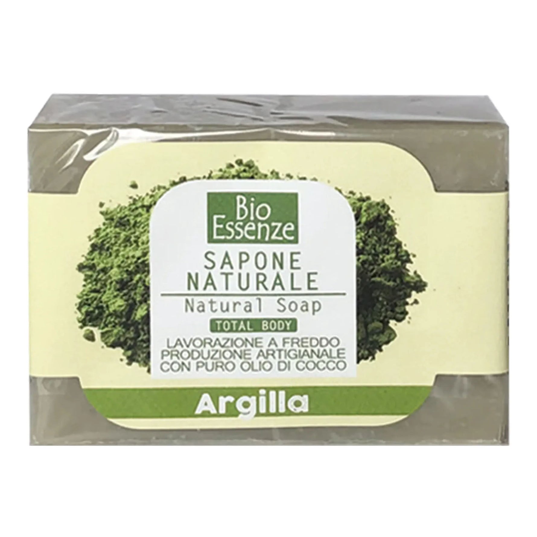 Bio Essenze Sapone Artigianale Argilla | Naturale Lavorazione Freddo Tutti Tipi Pelle | 100 g
