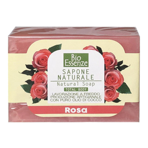Bio Essenze Sapone Naturale Rosa 100g