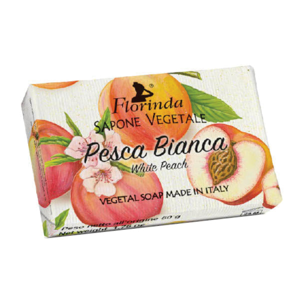 Florinda - Pesca Bianca Sapone Vegetale 50G