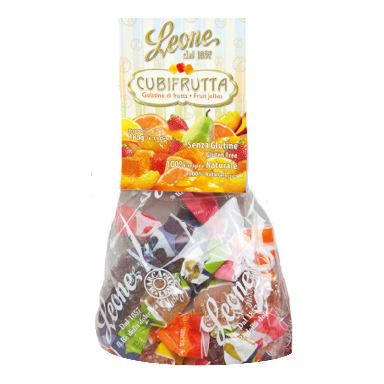 Leone Cubifrutta Sacchetto Gelatine Di Frutta Assortitie180g  