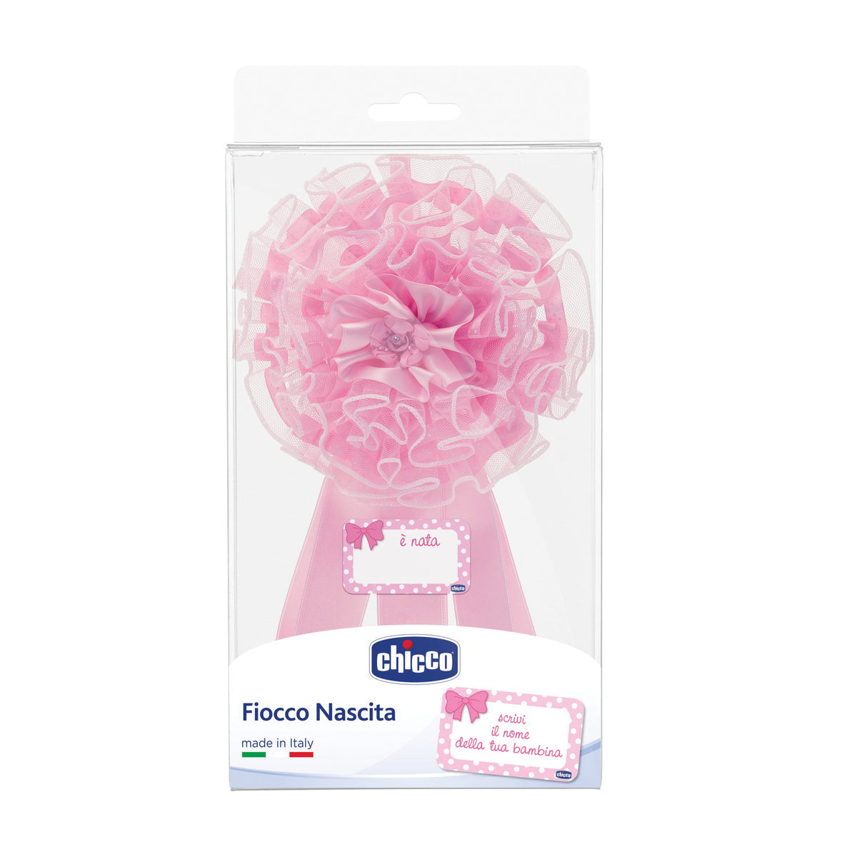 CH FIOCCO NASCITA ROSA  