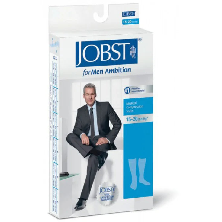Jobst For Men Gambaletto Blu 15-20mmHg | Compressione Graduata | Tg 4