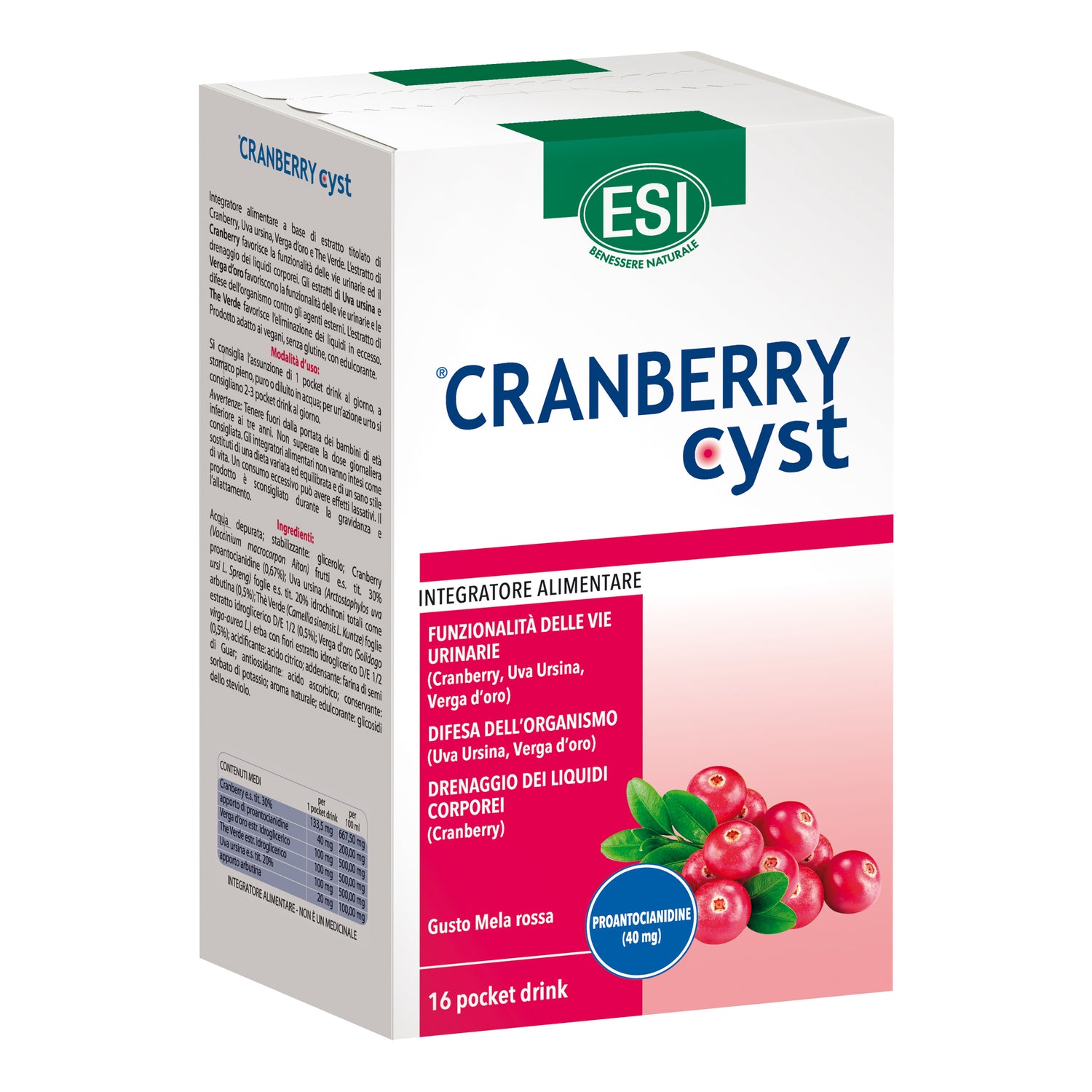 Esi Cranberry Cyst 16 Pocket Drink