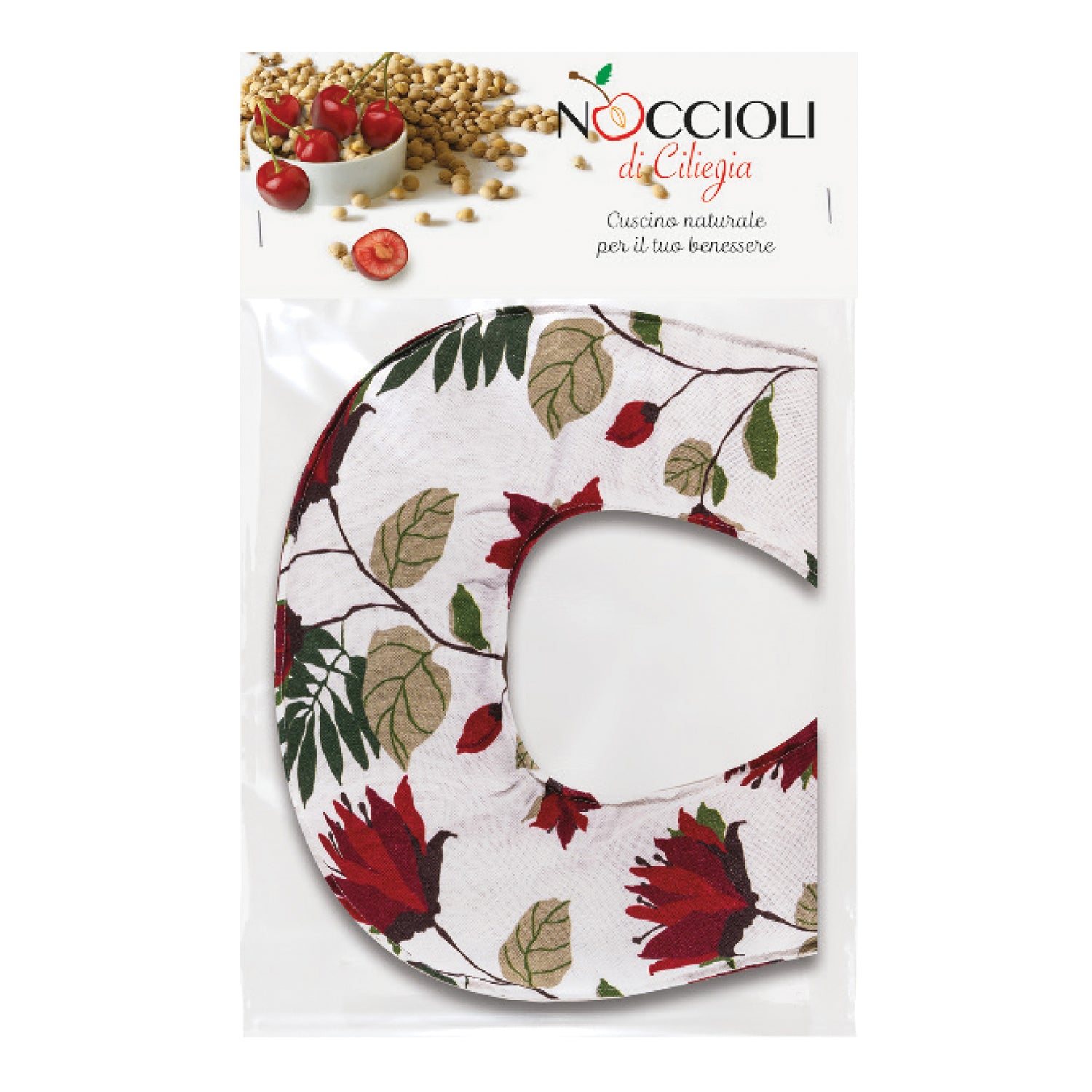 La Dispensa - Cuscino Mezzaluna Con Noccioli Di Ciliegia  - Varie Fantasie