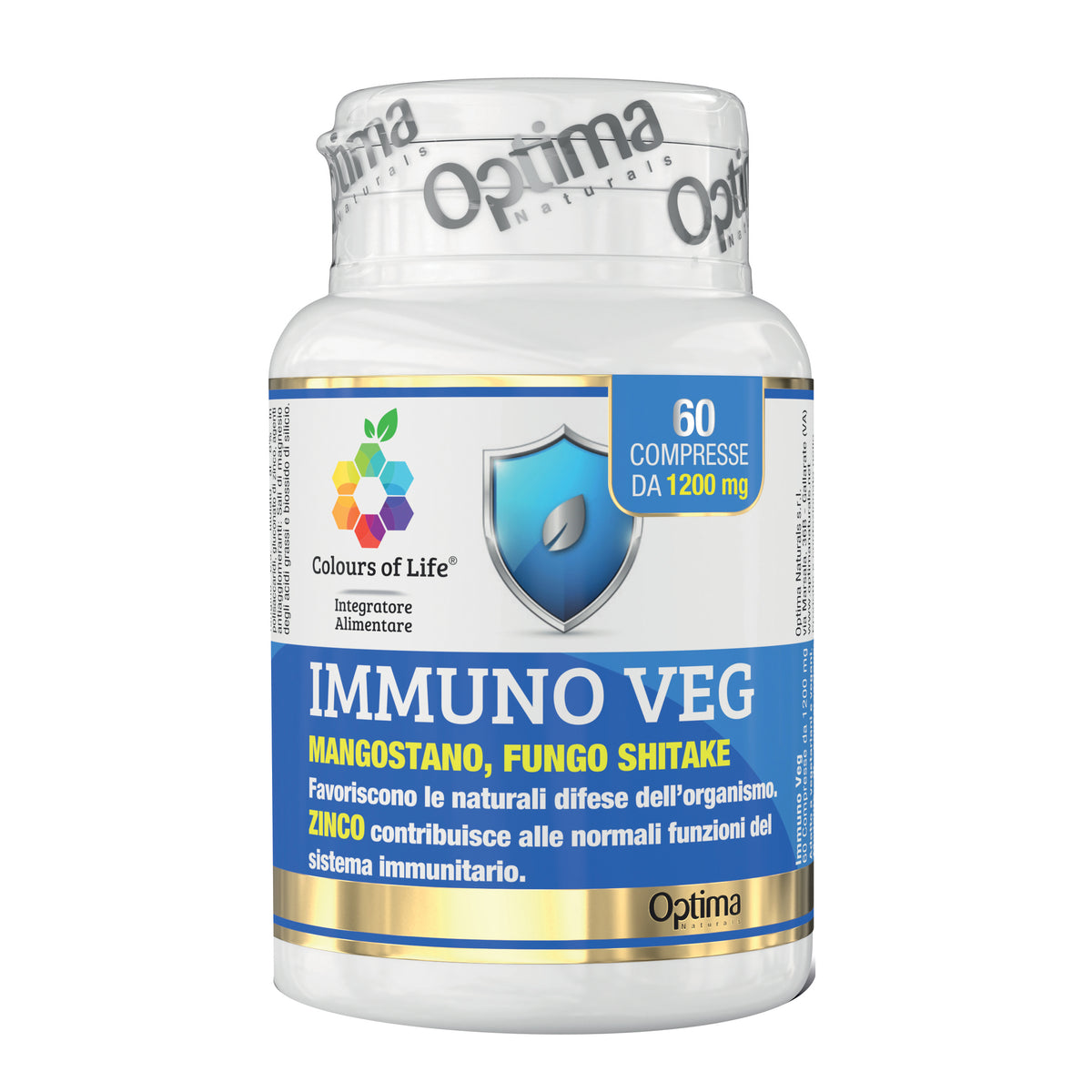 Optima Colours Of Life - Immuno Veg Mangostano 60 Compresse 1000mg  