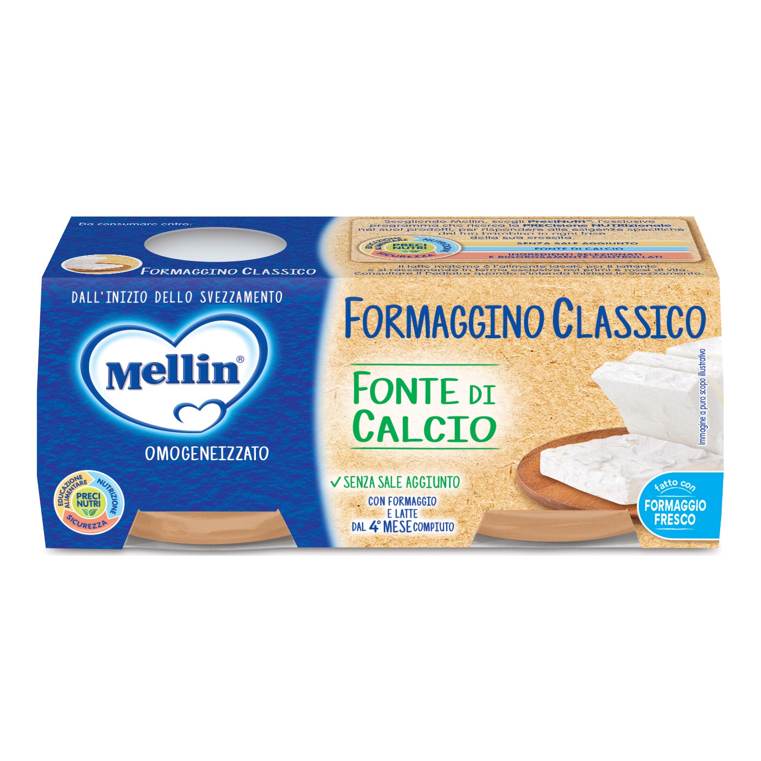 MELLIN OMOG FORMAGGIO 2X80G
