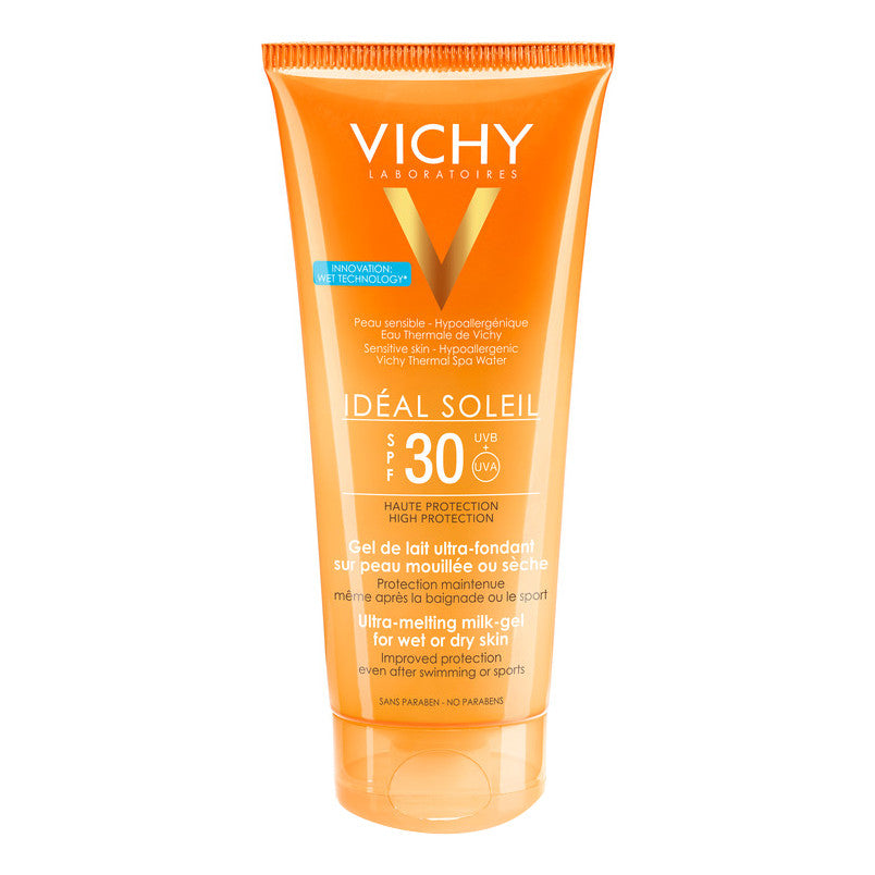 Vichy Capital Soleil Gel latte Solare Ultra-Fondente Invisibile Pelli Bagnate o Asciutte SPF 30 200ml