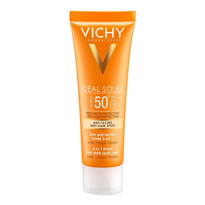 Vichy Capital Soleil Protezione Solare Anti-Macchie Colorato 3 In 1 Viso Spf 50+ 50ml