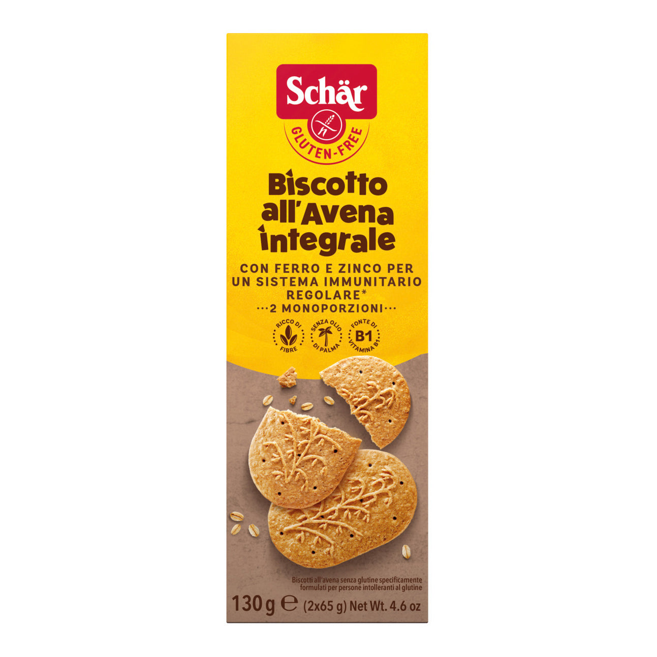SCHAR BISCOTTI ALL'AVENA 2X65G
