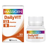 Massigen Dailyvit | Multivitaminico Completo 13 Vitamine 9 Minerali | 30 Compresse