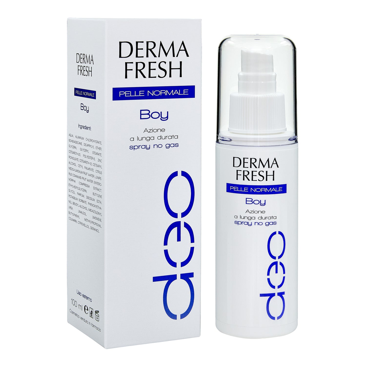 Dermafresh Boy Pelle Normale Deodorante Spray No Gas 100ML