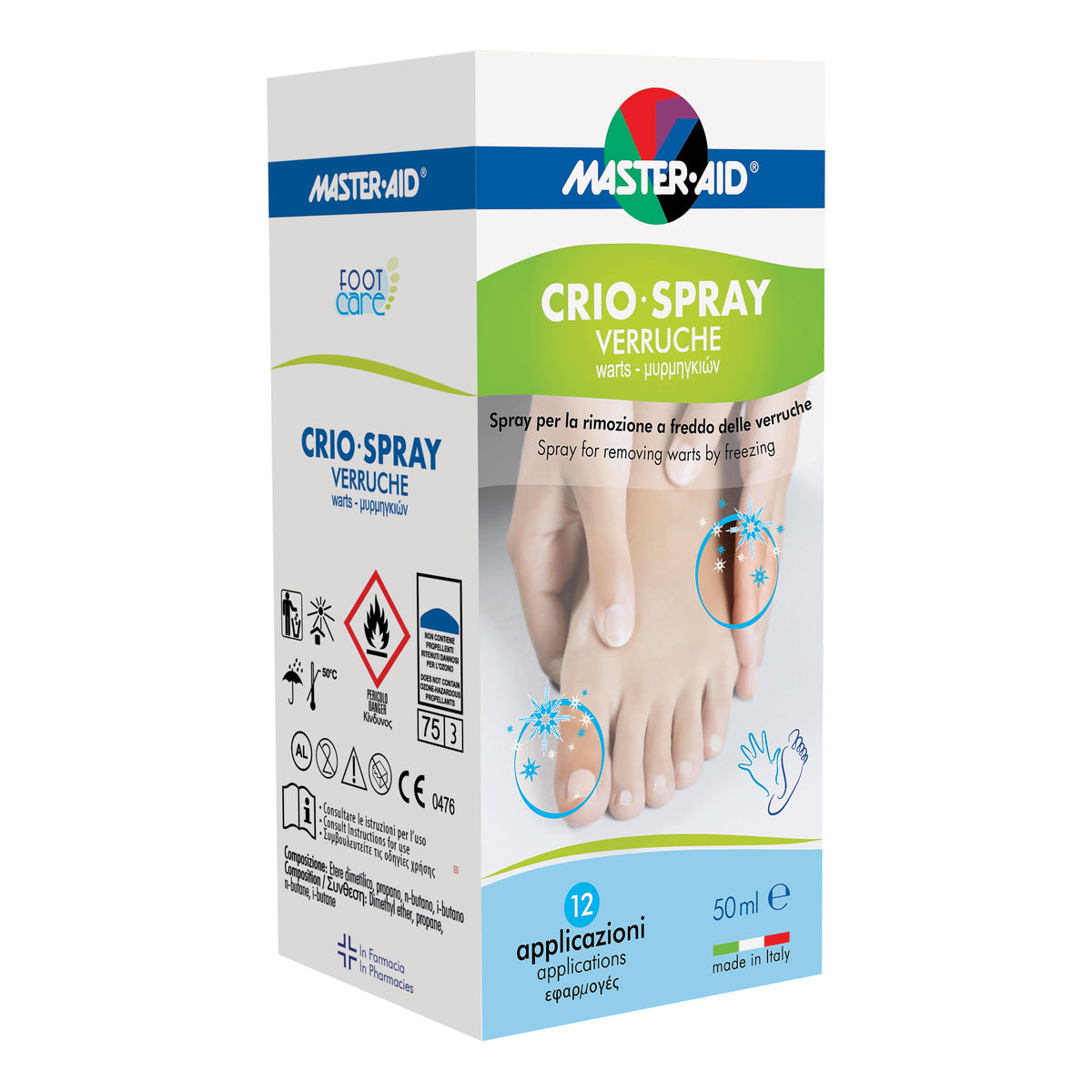 Master Aid Foot Care Crioline Rimozione A Freddo Delle Verruche Spray 50ml  