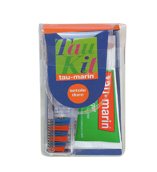 Tau Marin Kit Viaggio Spazzolino Setole Dure + Dentifricio