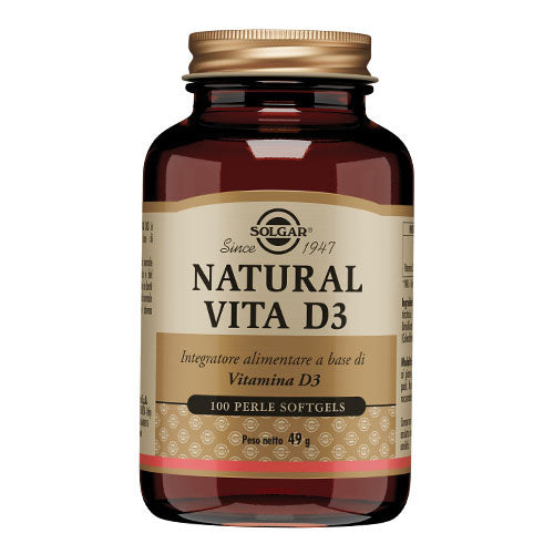 Solgar - Natural Vita D3 100 Perle Softgels