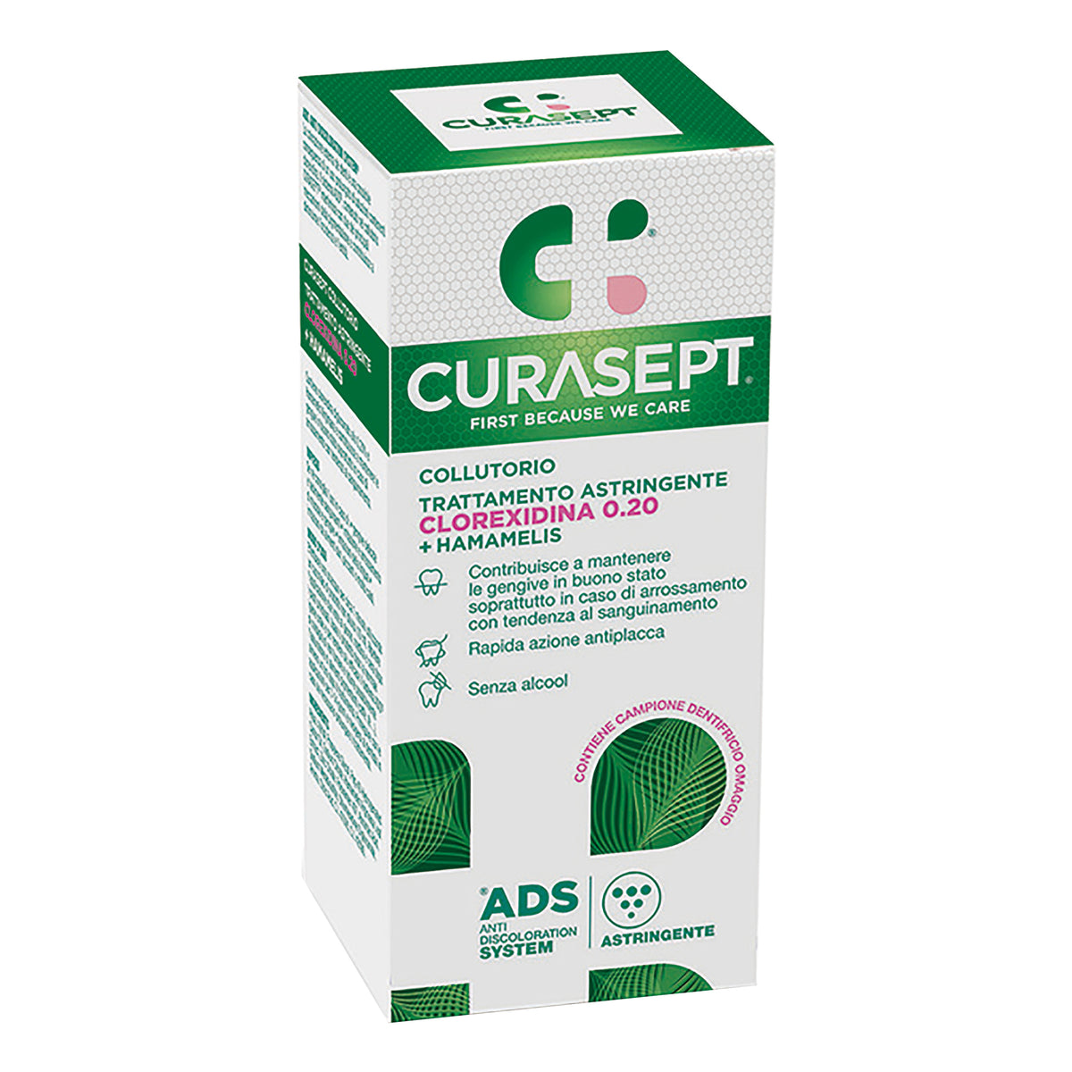 Curasept Ads DNA Collutorio Trattamento Rigenerante Clorexidina 0.20 e Acido Ialuronico 200ml  