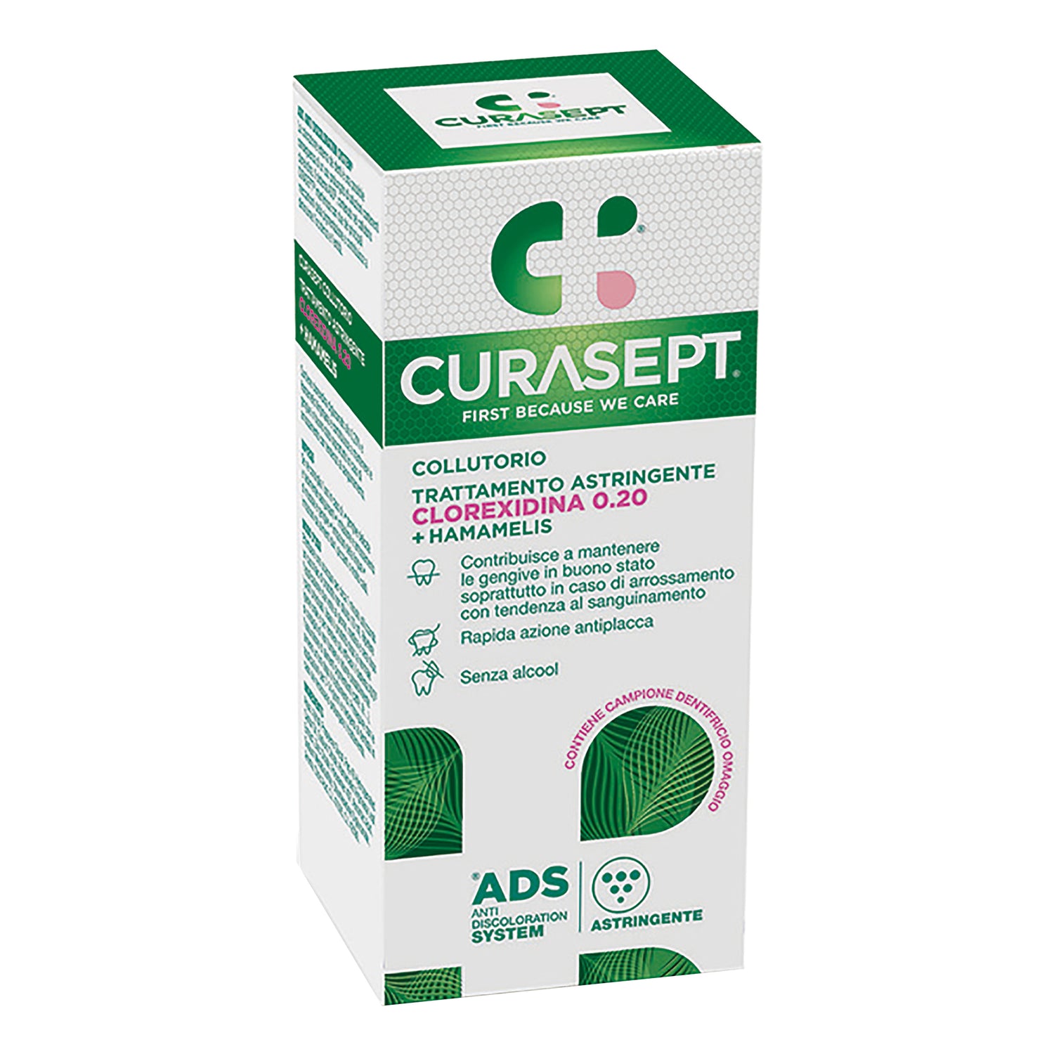 Curasept Ads DNA Collutorio Trattamento Rigenerante Clorexidina 0.20 e Acido Ialuronico 200ml