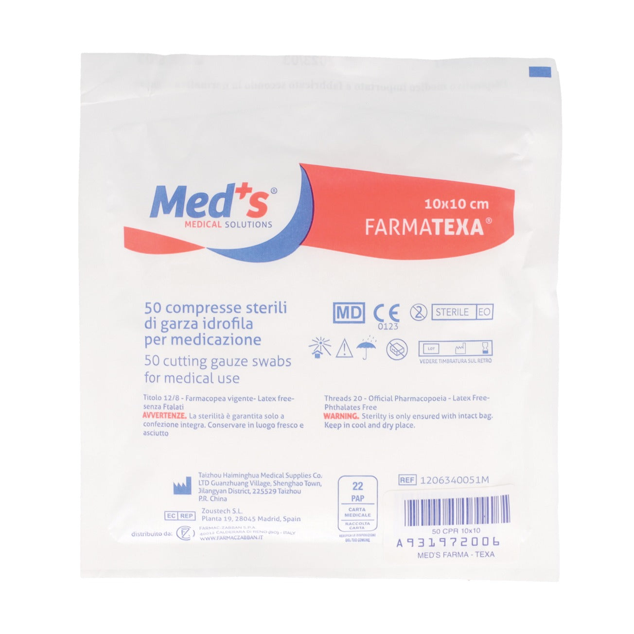 GARZA MEDS FARM12/8 10X10 50P
