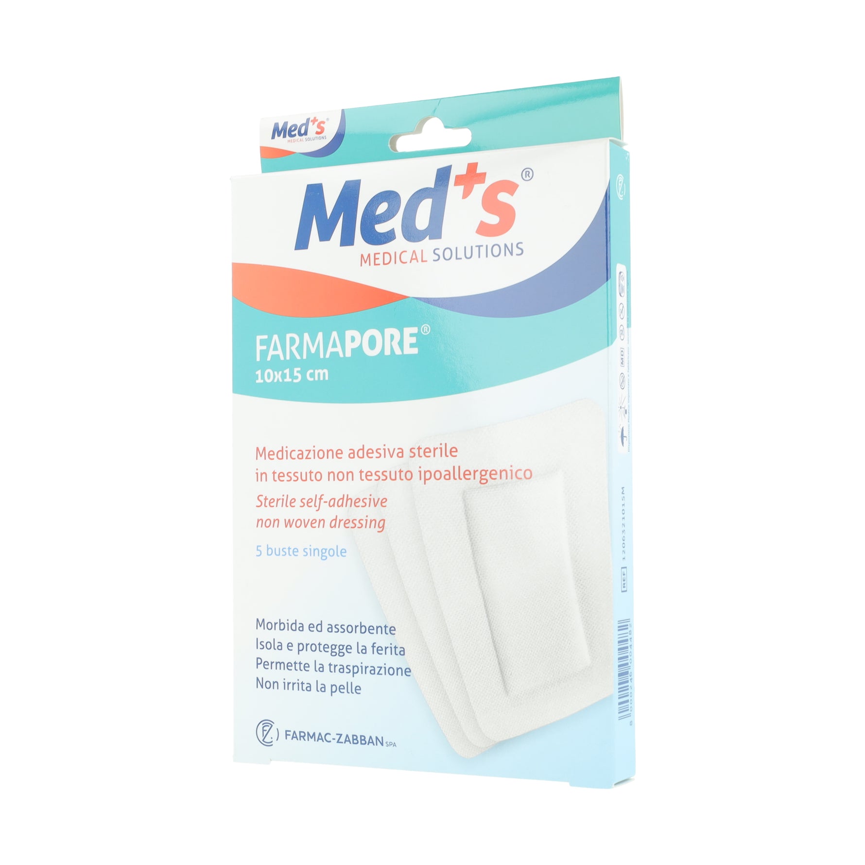 MEDS PORE MEDIC 10X15CM 5PZ
