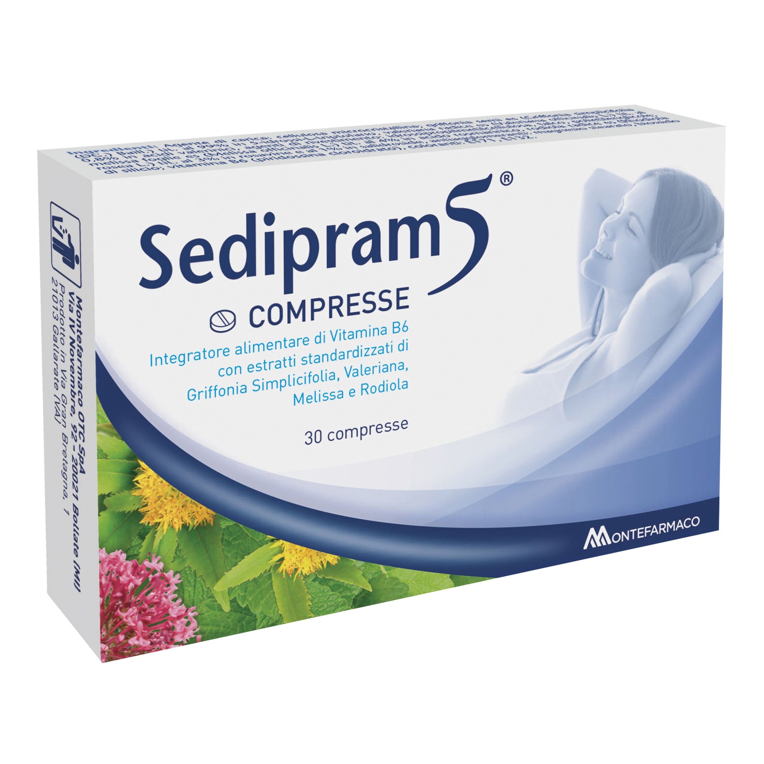Sedipram 5 Integratore Per Il Rilassamento E Tono Dell'Umore 30 Compresse