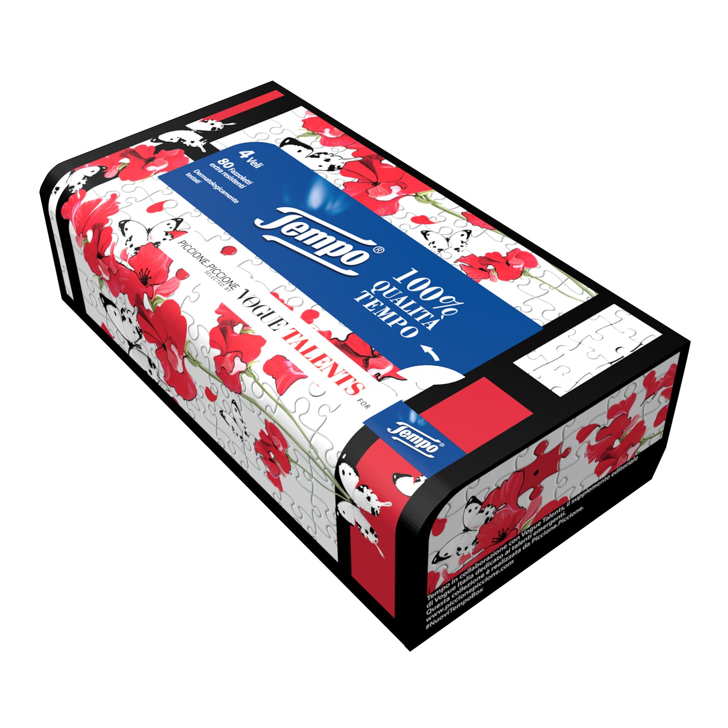 Tempo Box Fazzoletti 4 Veli 80 Pezzi