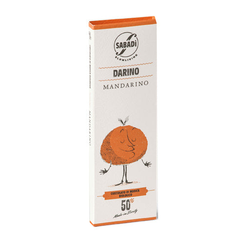 Cioccolato di Modica I.G.P. biologico con scorzette di Mandarino 50g  