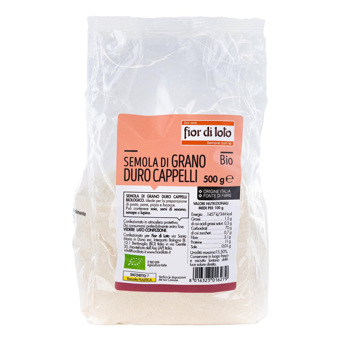 FARINA BIANCA GRANO D BIO 500G