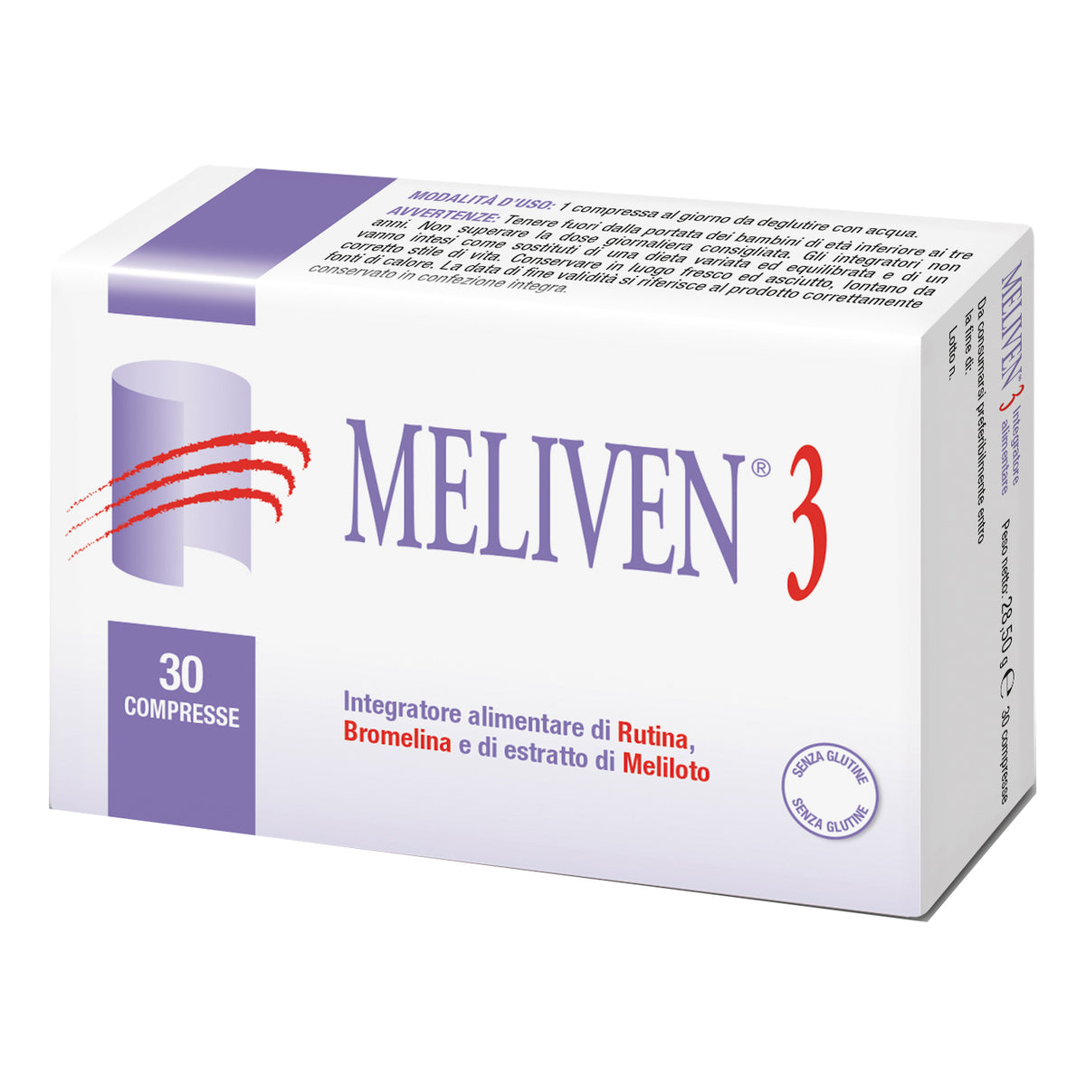 Meliven 3 | Integratore Circolazione Venosa e Microcircolo | 30 Compresse  