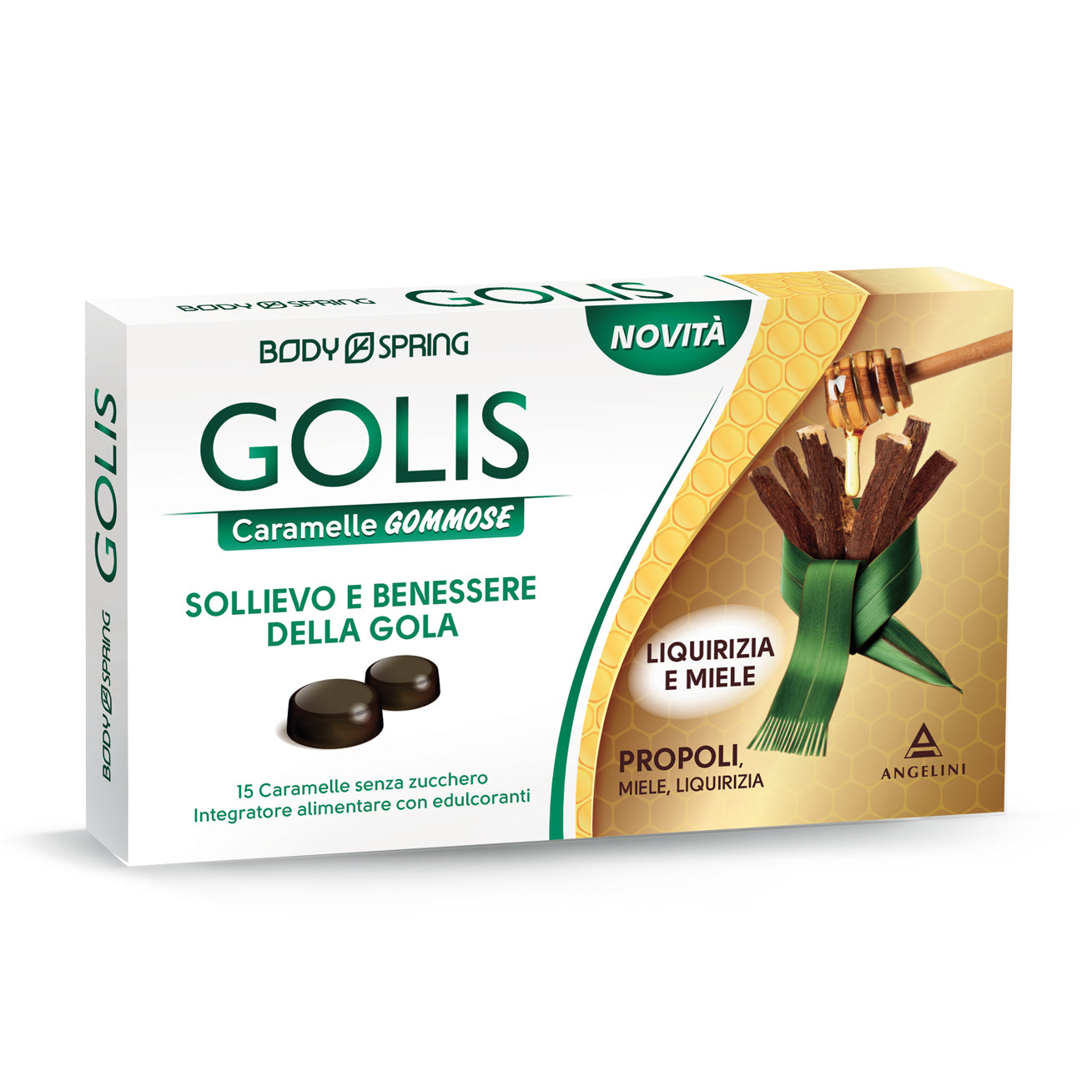 Body Spring Golis Caramelle Gommose Propoli Liquirizia E Miele 15pz