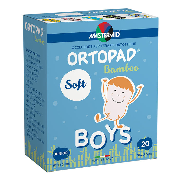 Master Aid Ortopad Soft Cerotti Occlusivi Per Terapie Ortottiche Boys Junior 20 Pezzi