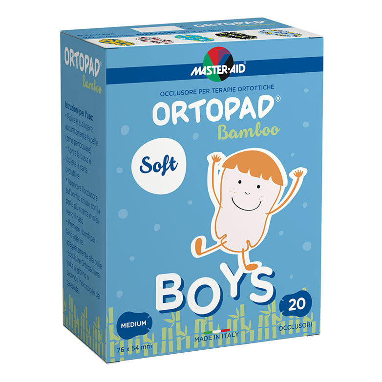 Master Aid Ortopad Soft Cerotti Occlusivi Per Terapie Ortottiche Boys Medium 20 Pezzi