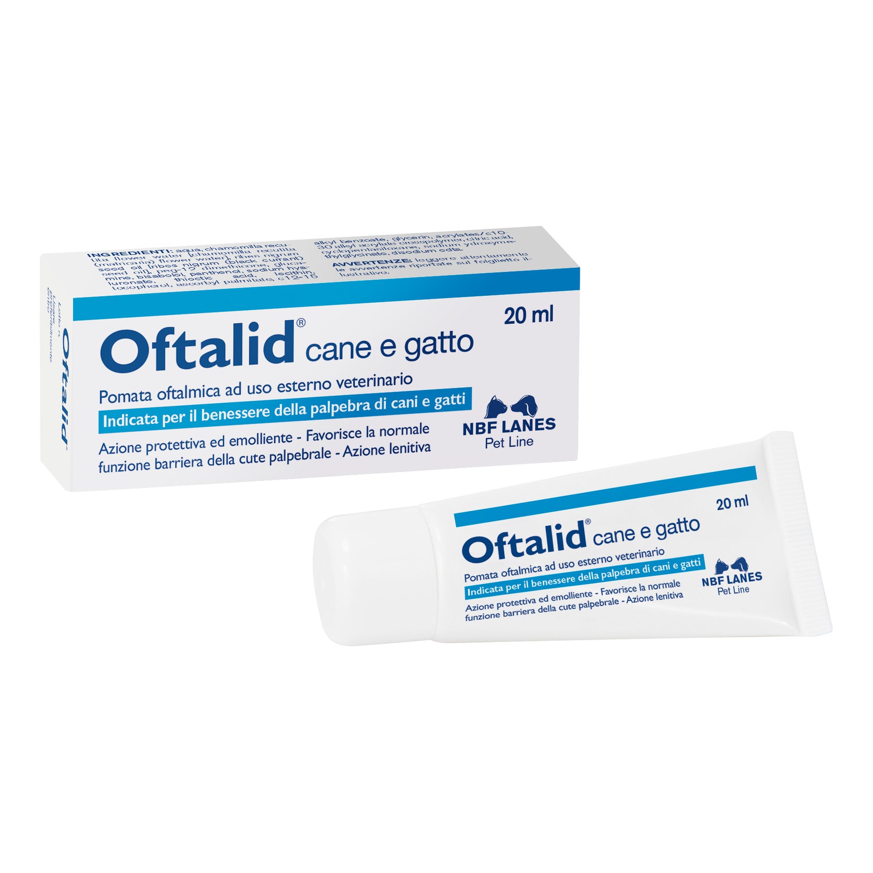 Oftalid | Pomata Oftalmica Occhi Blefarite Cani Gatti | 20ml
