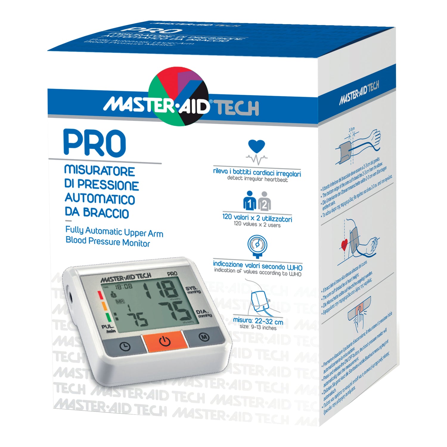 Master Aid Tech Pro Misuratore Della Pressione Arteriosa Automatico Battiti Irregolari