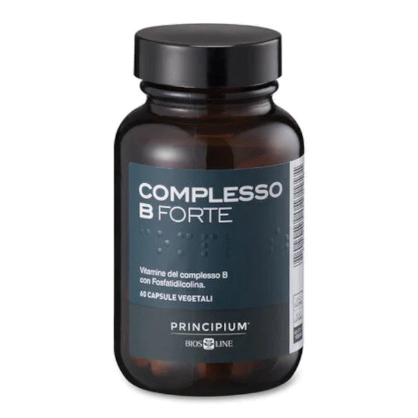 Principium Complesso B Forte | Vitamine B Alto Dosaggio Vegano | 60 Capsule  
