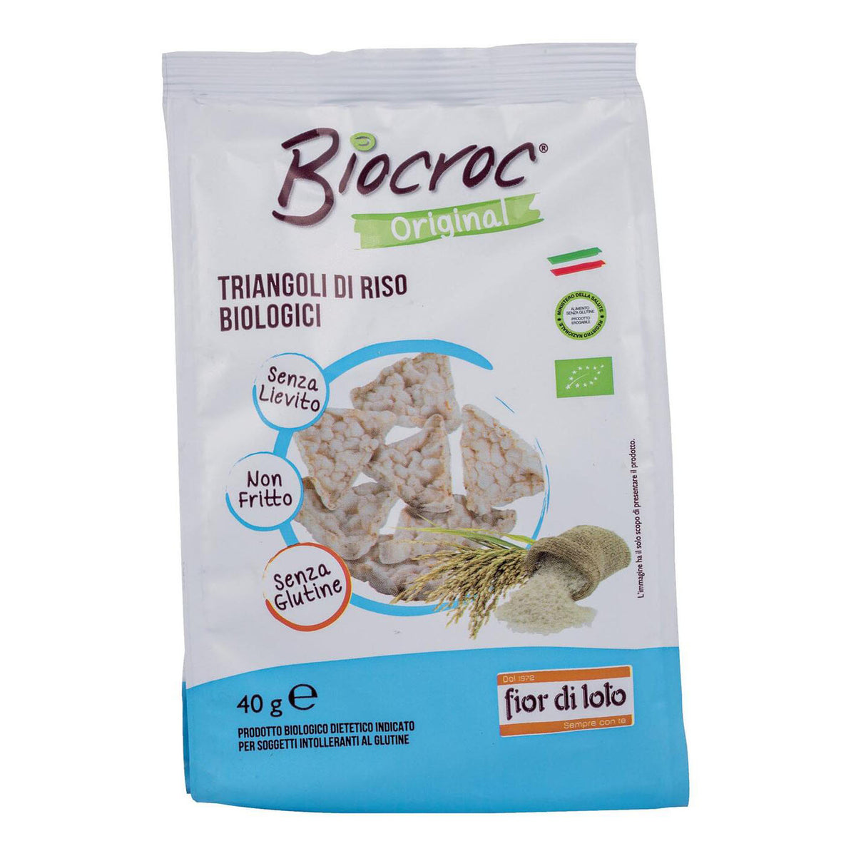 Fior Di Loto Biocroc Triangoli Di Riso Bio 40g  