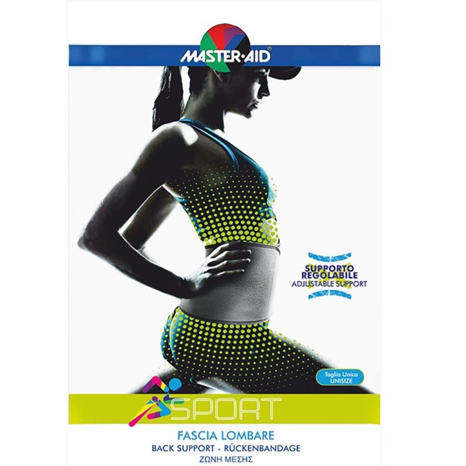 Master-Aid Sport Fascia Lombare | Supporto Schiena | 1 Pezzo